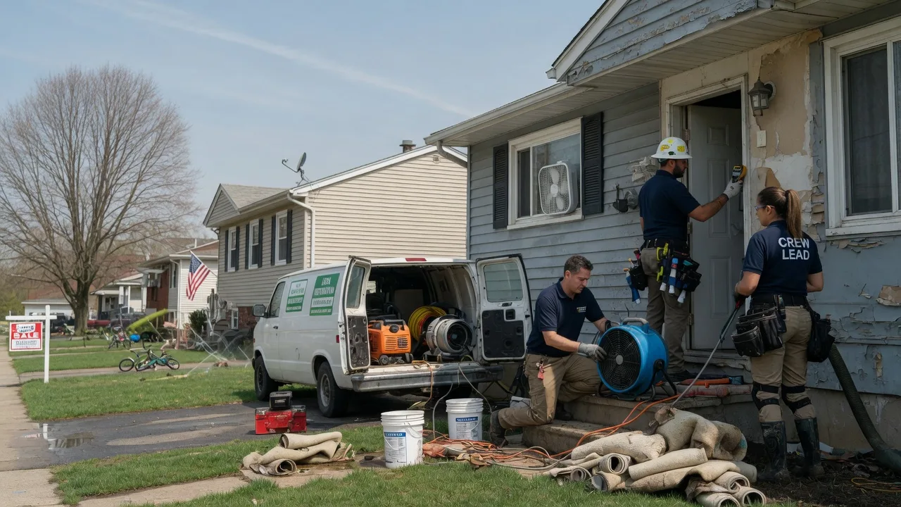 Flood Cleanup in Spragueville, IA near me
